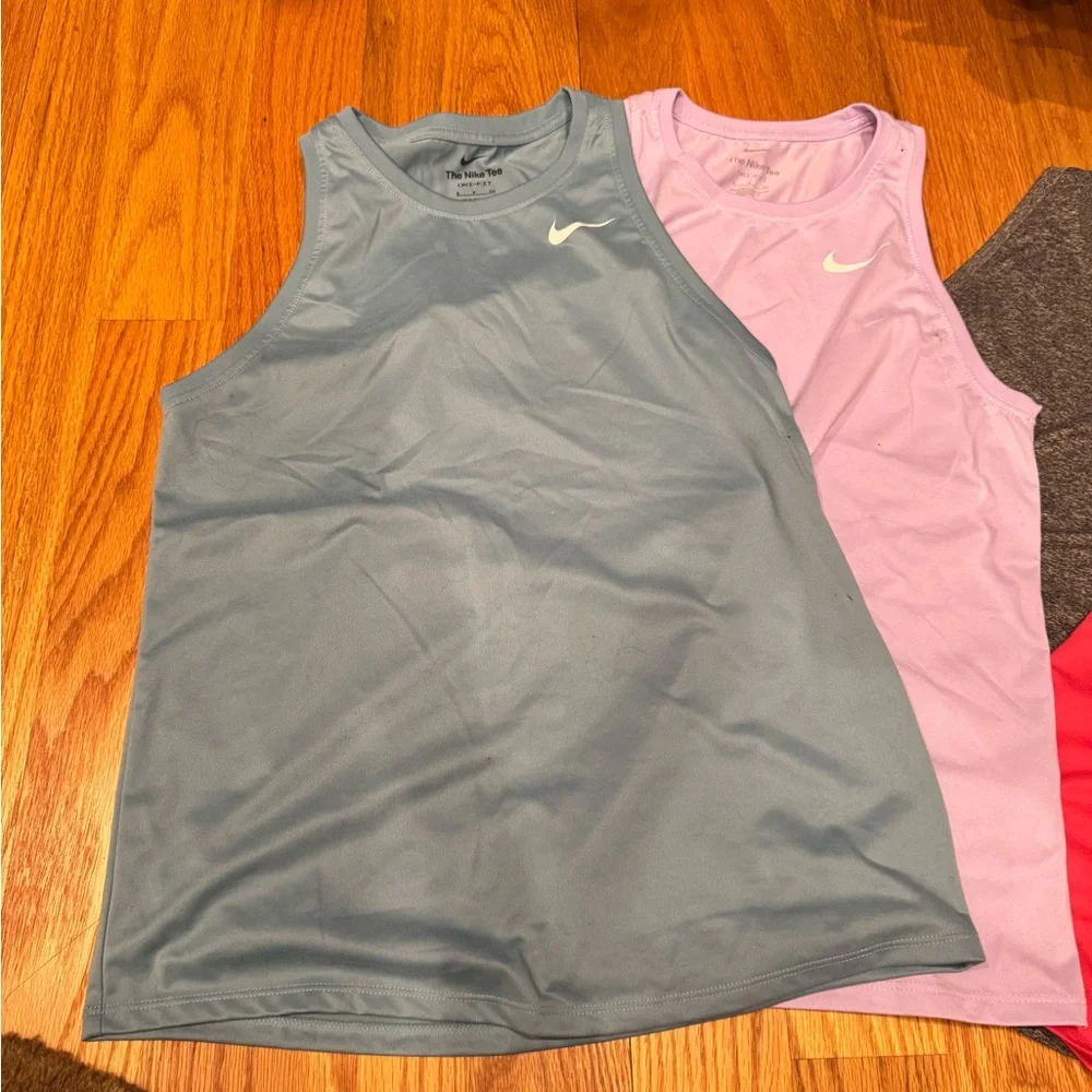 Nike Women’s Tank Tops - Blue, Lavender, Charcoal, Red